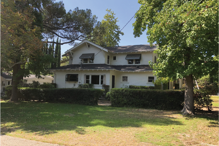 Side Yard and House Elevation