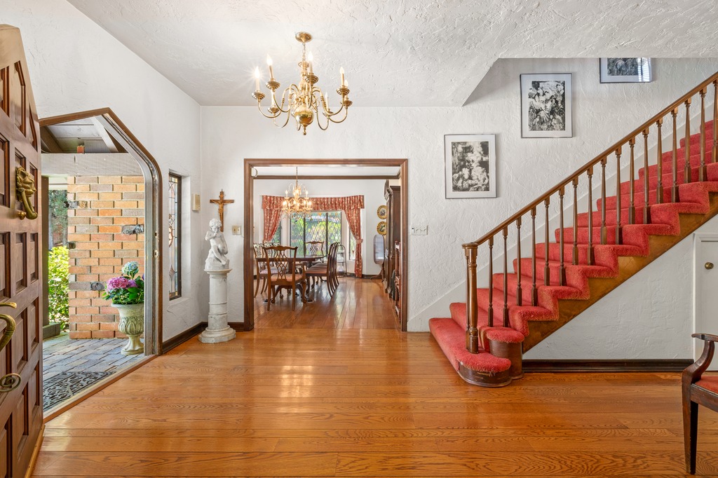 Entry Hall View into Dining Room